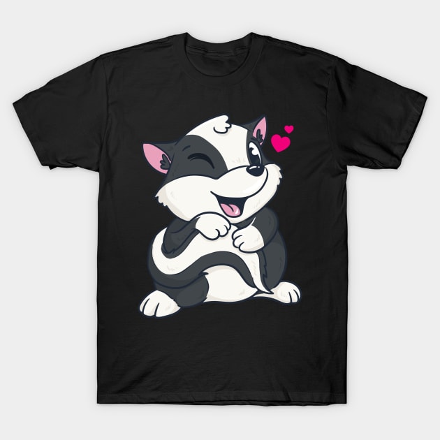 Baby Skunk Cute T-Shirt by E